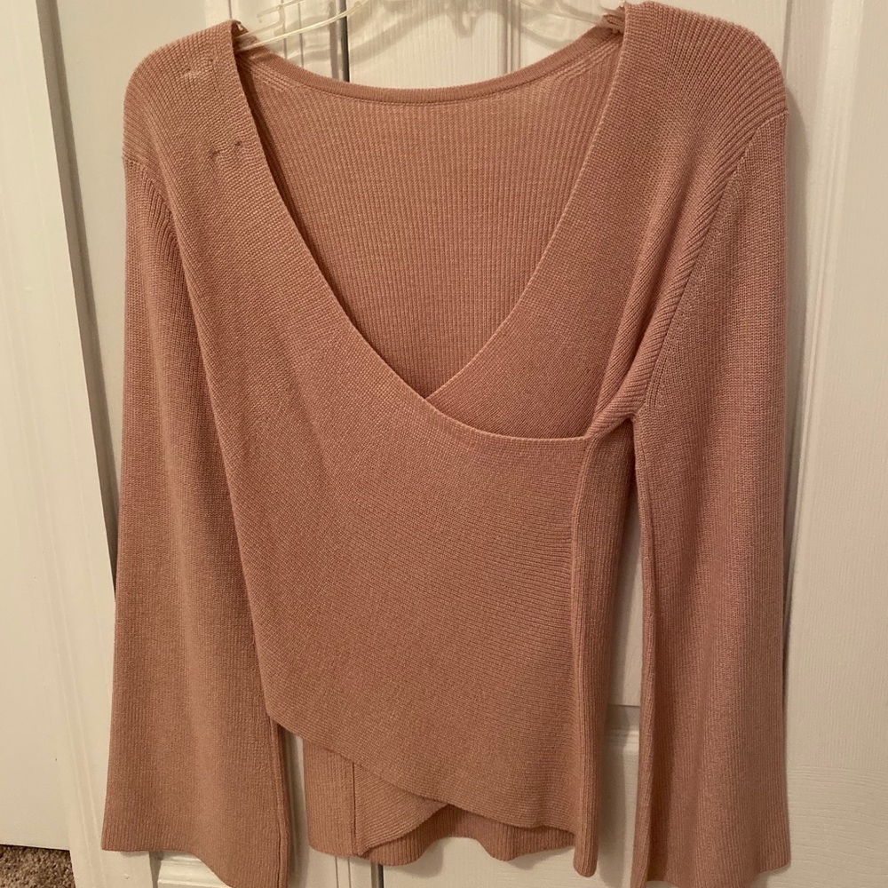 Michael Stars Open Back Twist Sweater